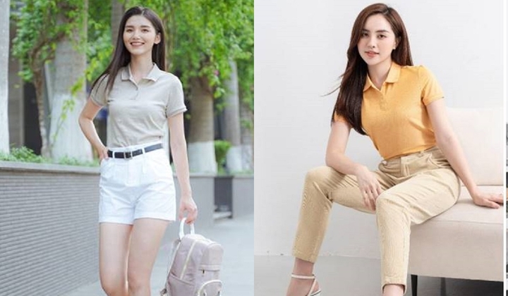 Cách mặc áo polo thời trang, trẻ trung cho nữ trong ngày hè