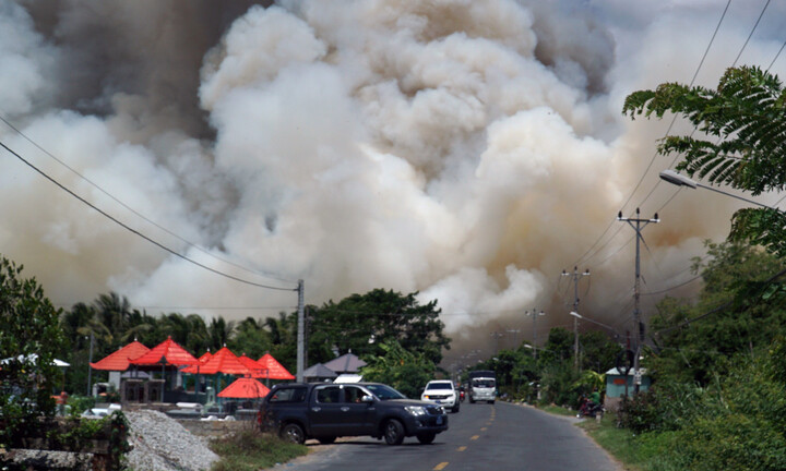 Cháy ở Vườn quốc gia Tràm Chim