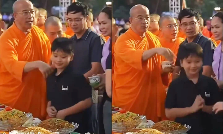 Xôn xao clip 'phẩy tay, không phát quà cho trẻ em', Trụ trì chùa Ba Vàng nói gì?