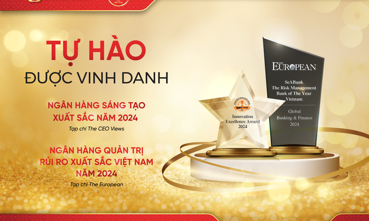 SeABank được vinh danh 2 hạng mục giải thưởng quốc tế 