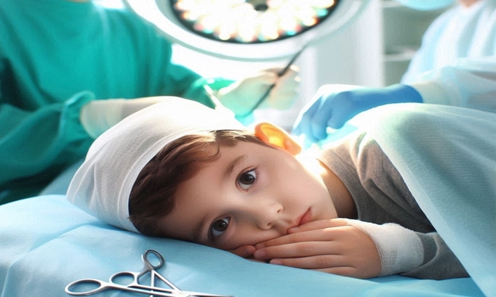 Bé trai bị thương ở chân nhưng bác sỹ lại cắt bao quy đầu 