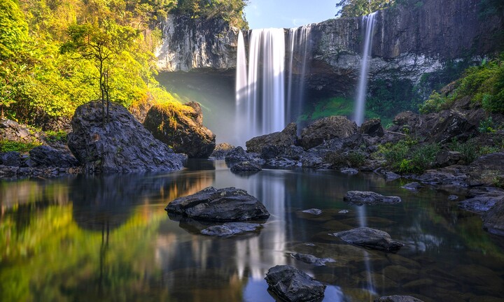 Ngắm thác K50 - 'nàng thơ' của đại ngàn Tây Nguyên vào mùa đẹp nhất