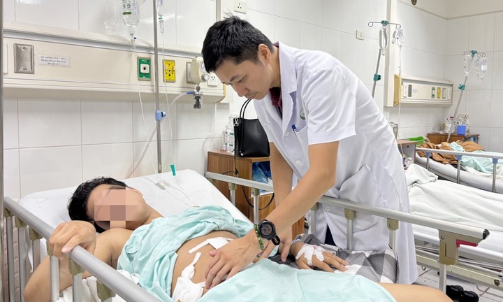 Thủng ruột non do nuốt phải dị vật khi ăn lẩu