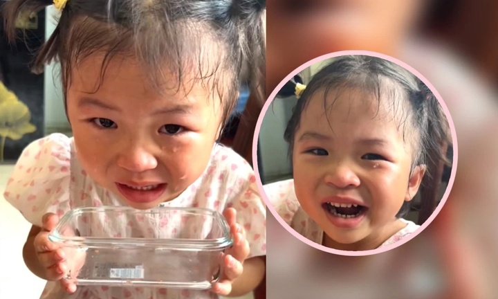 Cha phạt con gái phải khóc đầy hộp nước mắt mới được xem tivi