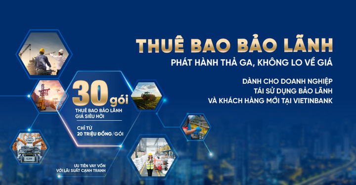 'Lạ' với 30 gói thuê bao bảo lãnh do VietinBank ra mắt