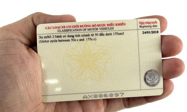 Dùng giấy phép lái xe máy hạng A1 giả bị phạt bao nhiêu tiền?