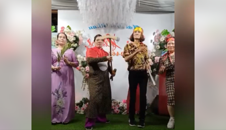 'Ngầu' như các bà các mẹ khi nhập vai thầy trò Đường Tăng 