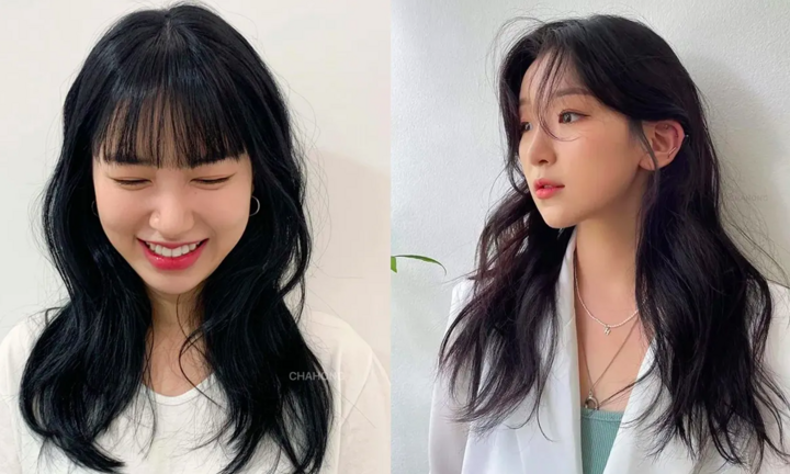 Kiểu tóc đẹp với màu đen cho nàng trẻ trung