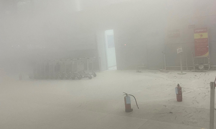 Pin dự phòng của hành khách bốc cháy ở sân bay Tân Sơn Nhất