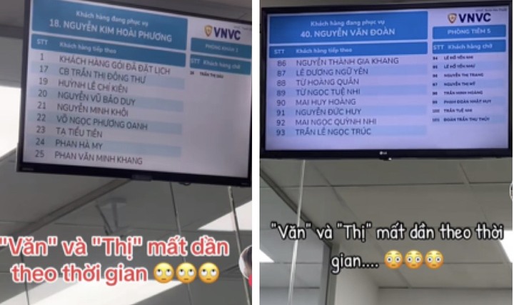 9X là thế hệ cuối cùng có chữ 'Văn' hoặc 'Thị' trong tên gọi?