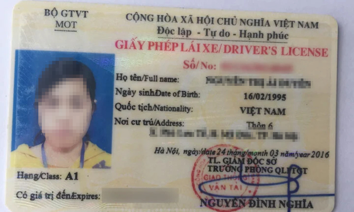 Giấy phép lái xe hạng A1 có thời hạn bao lâu?