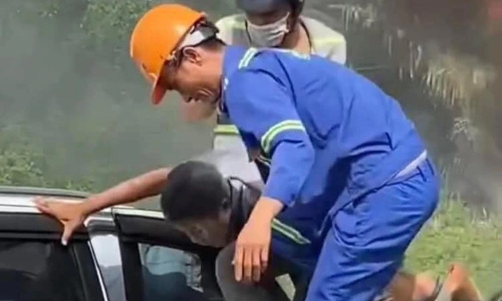 Người hùng lao vào lửa giúp tài xế Volvo: 'Cứu 1 mạng người, mừng lắm'