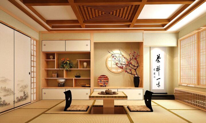 7 nguyên tắc thiết kế phòng khách theo phong cách người Nhật