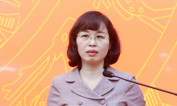 Bà Trịnh Thị Minh Thanh điều hành Tỉnh ủy Quảng Ninh