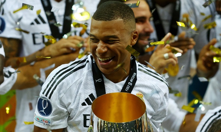 Mbappe ghi bàn ngay trận ra mắt, Real Madrid giành Siêu cúp châu Âu