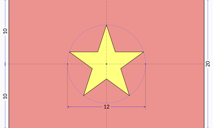 Tỷ lệ chuẩn của lá cờ Tổ quốc Việt Nam
