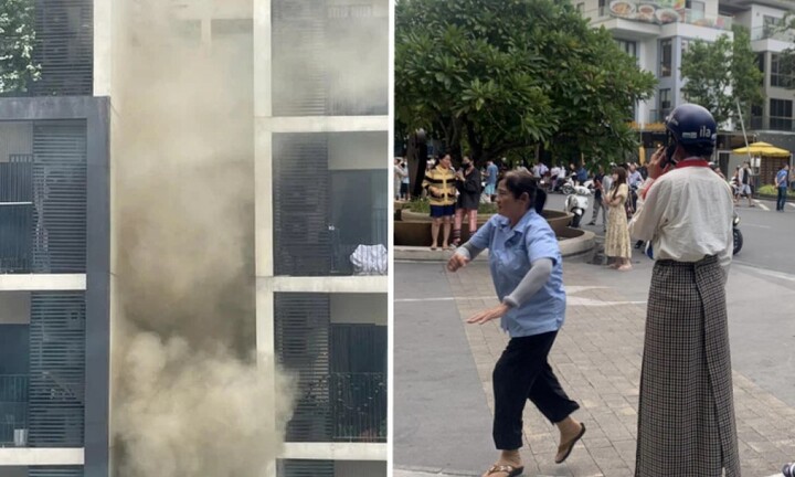 Cháy căn hộ chung cư cao cấp ở TP.HCM, cư dân hốt hoảng tháo chạy