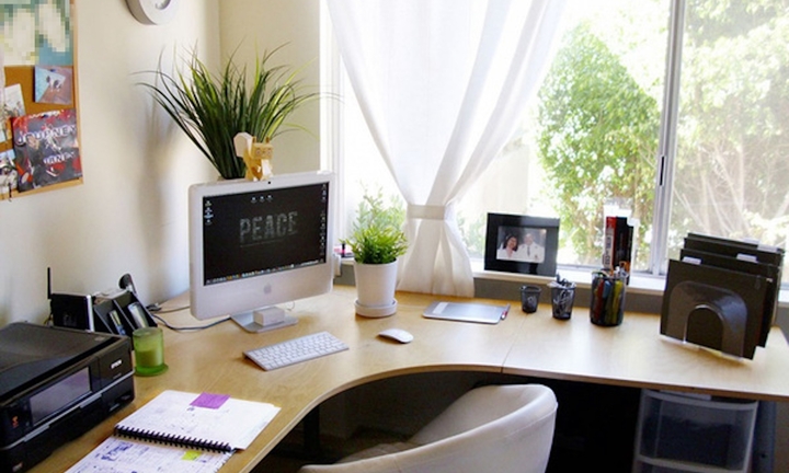 Ý tưởng tuyệt vời cho bàn làm việc tại nhà