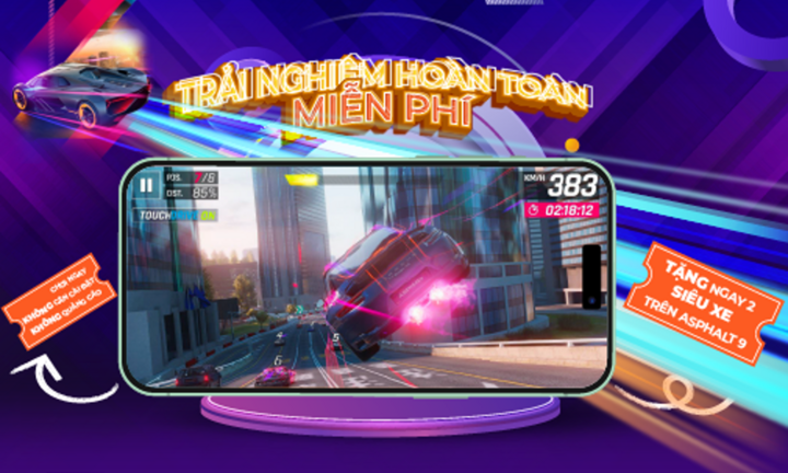 Cloud Gaming: Xứng danh huyền thoại tốc độ với Asphalt 9