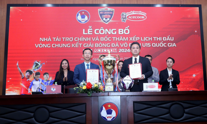 Công bố nhà tài trợ chính Giải Bóng đá vô địch U15 Quốc gia - Cúp Acecook 2024