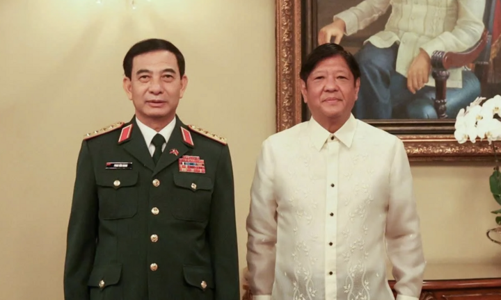 Đại tướng Phan Văn Giang chào xã giao Tổng thống Philippines