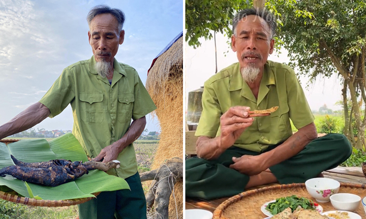 Lão nông Nam Định gây sốt TikTok với những món ăn dân dã miền quê