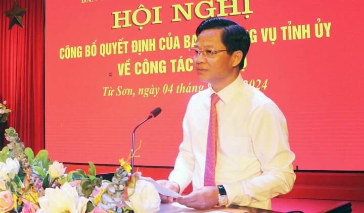Chánh Văn phòng Tỉnh ủy Bắc Ninh làm Bí thư TP Từ Sơn