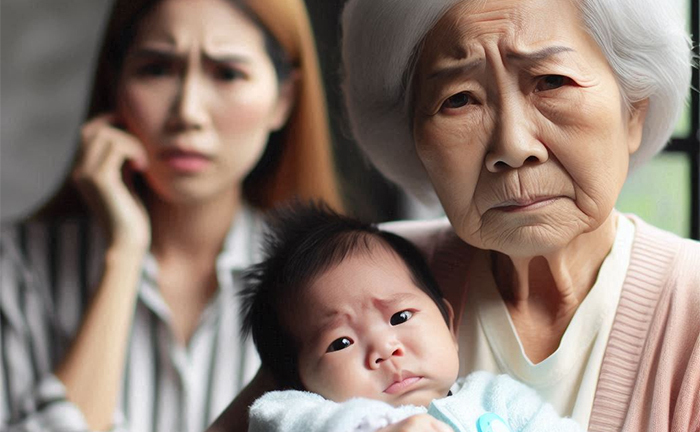 Vợ tôi không cho bà nội lên chăm cháu vì 'quá khổ được bà giúp lúc sinh bé đầu'