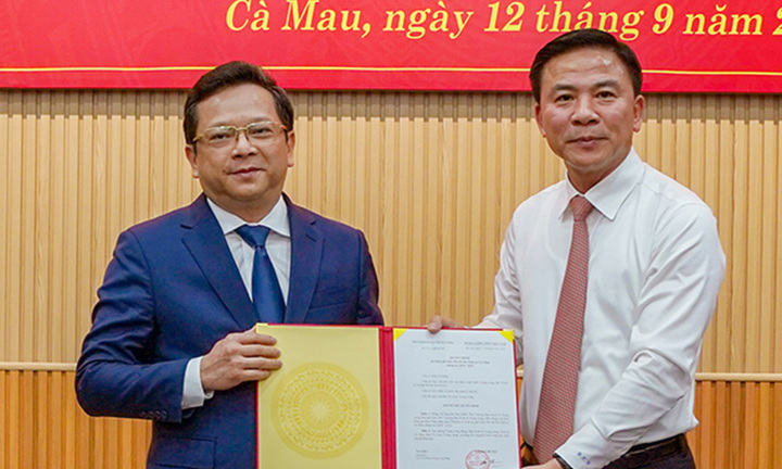 Phó trưởng Ban Kinh tế Trung ương làm Phó Bí thư Cà Mau