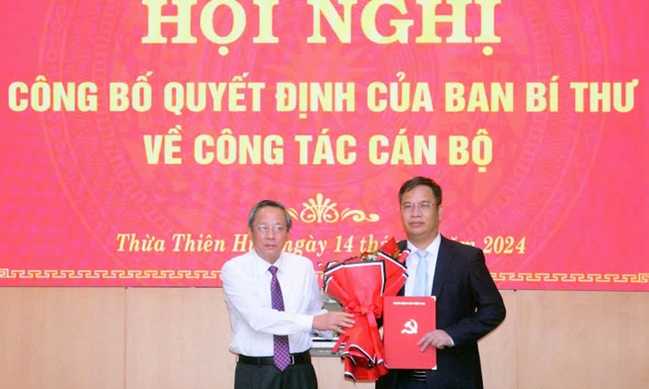 Thừa Thiên Huế có tân Phó Bí thư Tỉnh ủy