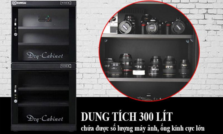 Dòng tủ chống ẩm cỡ lớn nào được lựa chọn nhiều tại Kumisai