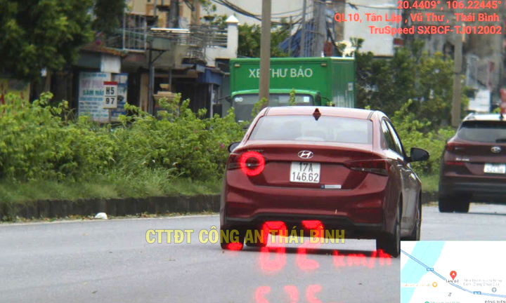 Công an Thái Bình công bố danh sách ô tô bị phạt nguội tháng 9