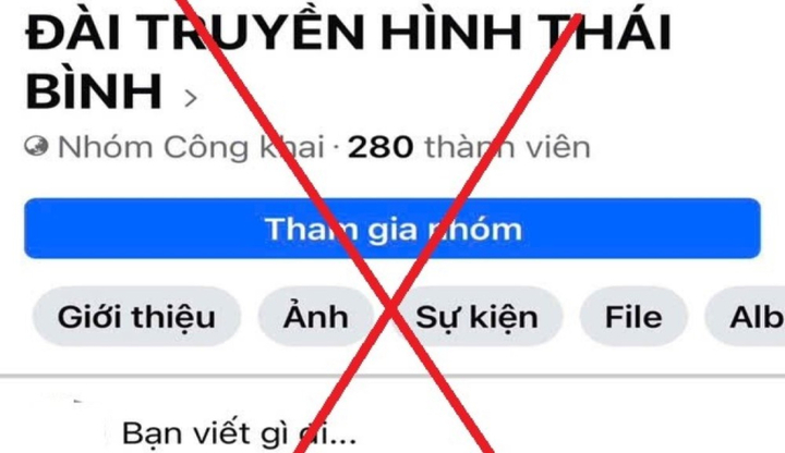 Xử lý người lập nhóm Facebook giả mạo Đài Phát thanh và Truyền hình Thái Bình