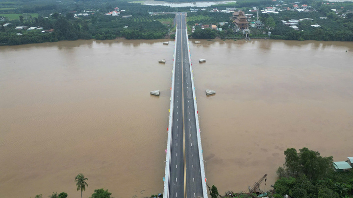 Cận cảnh cầu Bạch Đằng 2 nối Bình Dương và Đồng Nai vừa thông xe