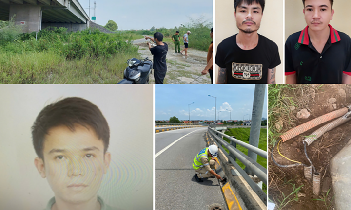 Bắt giữ 6 nghi phạm trộm cắp cáp tiếp địa trên cao tốc Hà Nội – Hải Phòng