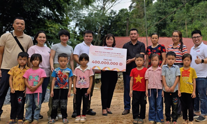 Bạn đọc Báo điện tử VTC News xây lại 2 lớp học bị sụp đổ do mưa lũ ở Cao Bằng