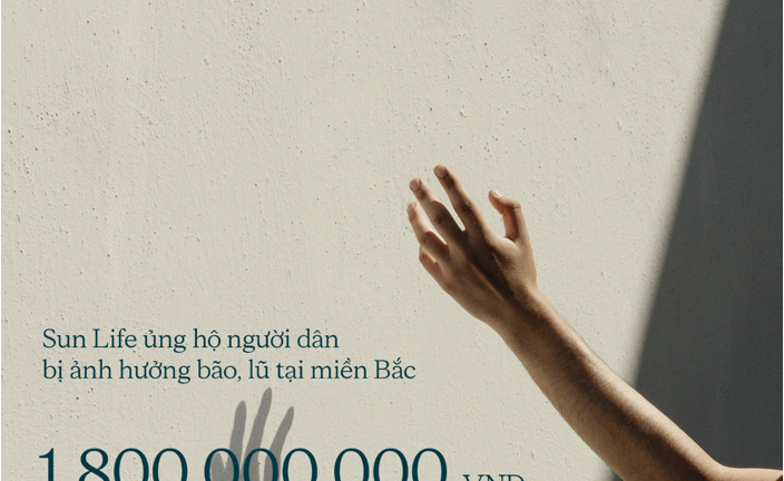 Sun Life Việt Nam đóng góp 1,8 tỷ đồng hỗ trợ người dân miền Bắc