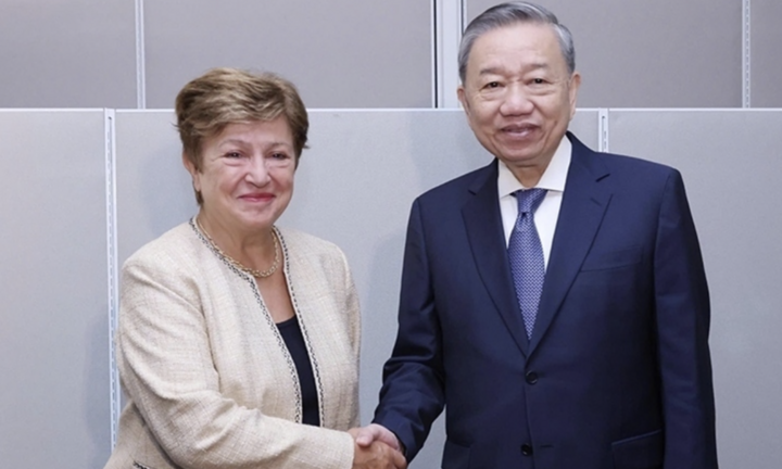 Tổng Bí thư, Chủ tịch nước Tô Lâm tiếp giám đốc Quỹ Tiền tệ quốc tế