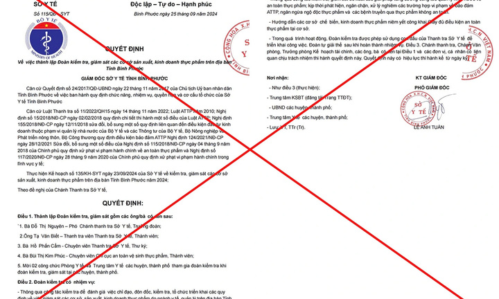 Mạo danh Sở Y tế Bình Phước đòi kiểm tra nhà hàng