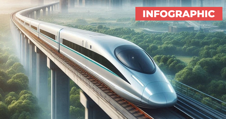 Infographic: Những đề xuất mới nhất xây đường sắt tốc độ cao Bắc - Nam