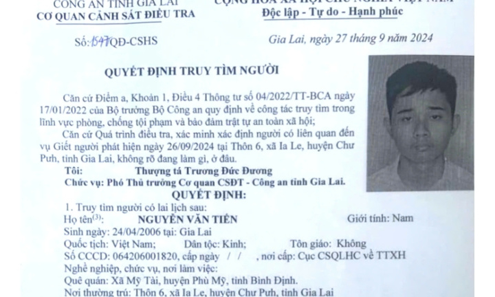 Vụ phát hiện thi thể phụ nữ bị giấu trong vườn điều: Truy tìm người con trai