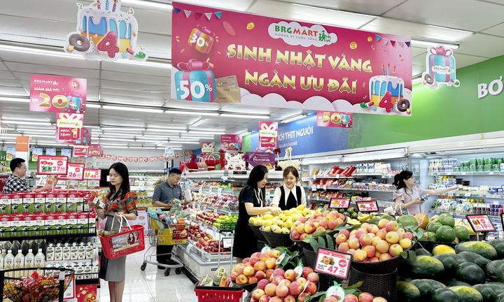 BRGMart tưng bừng khuyến mại mừng 'Sinh nhật vàng, ngàn ưu đãi'