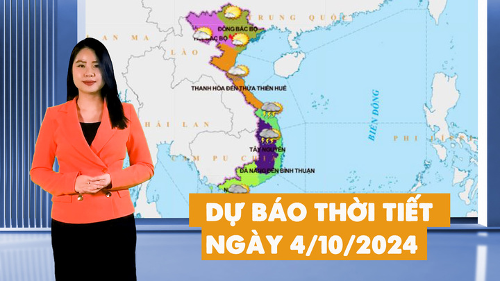 Dự báo thời tiết đêm nay và ngày mai 4/10