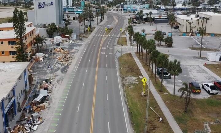 Hòn đảo ở Mỹ biến thành 'thành phố ma' trước khi siêu bão Milton đổ bộ