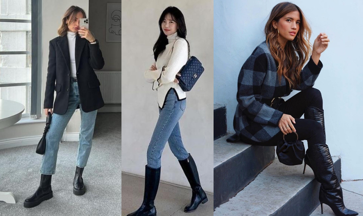 Những mẫu giày boots êm chân, dễ phối với trang phục mùa lạnh
