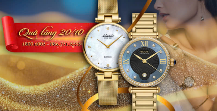 Đồng hồ nữ sang trọng - món quà tinh tế cho phái đẹp dịp 20/10