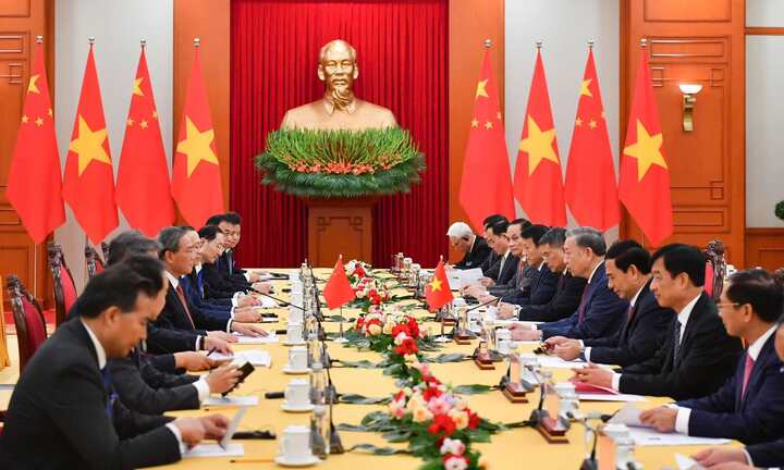 Tổng Bí thư, Chủ tịch nước Tô Lâm tiếp Thủ tướng Trung Quốc Lý Cường