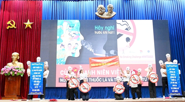 Học sinh Long An tham gia Hội thi tìm hiểu Luật Phòng, chống tác hại thuốc lá