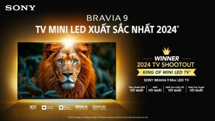 Sony Bravia 9 - 'King of Mini LED TV' gây sốt toàn cầu