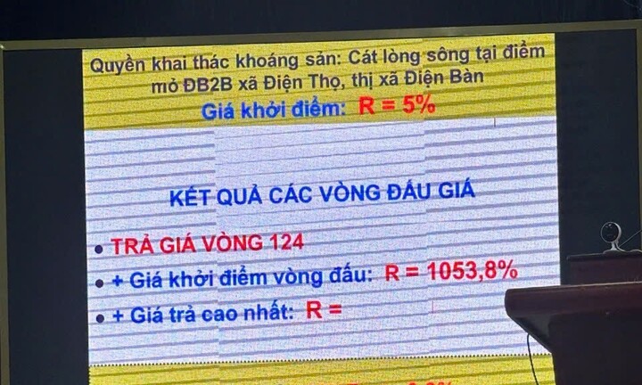 Mỏ cát ở Quảng Nam chốt giá 370 tỷ đồng sau 200 vòng đấu giá kéo dài 20 tiếng